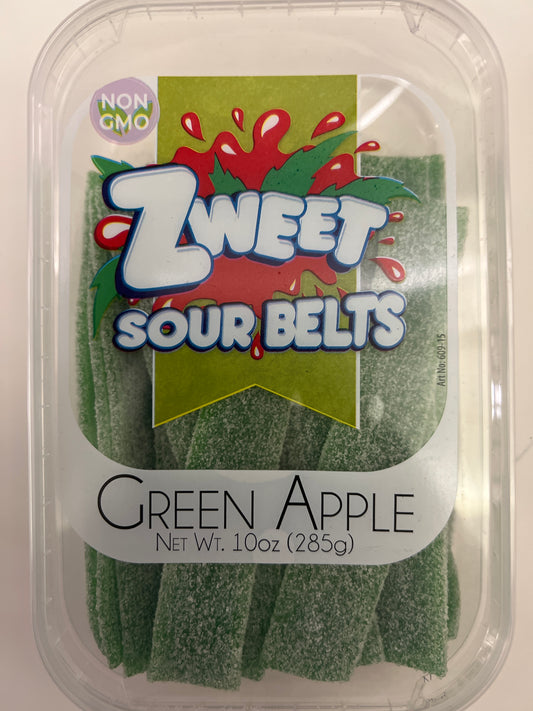 Zweet sour belts green apple