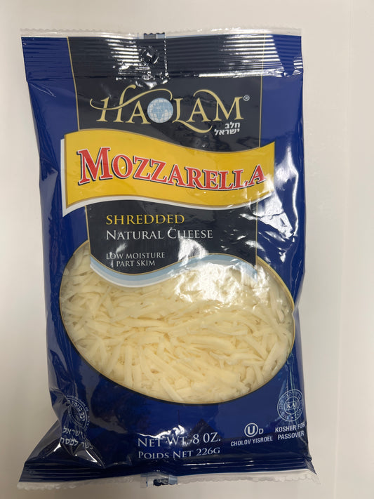 Haolom mozzarella shredded natural cheese 8oz