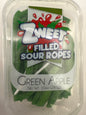 Zweet sour filled ropes green apple