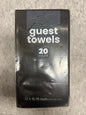 Simcha collection 3830 black guest towel/napkins 20ct