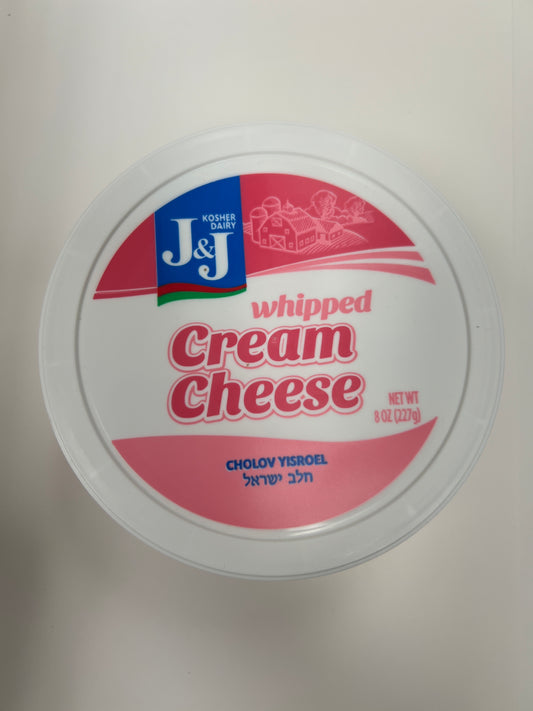 J and J whipped cream cheese 8oz