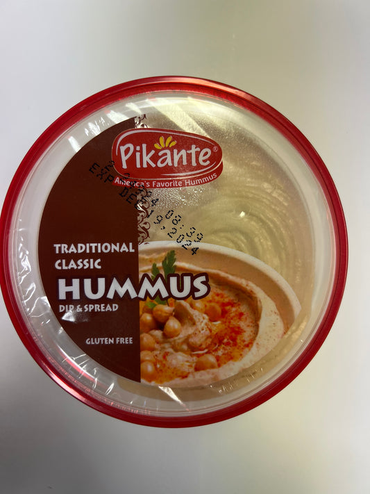 Pikante traditional classic hummus dip and spread 8oz gluten free