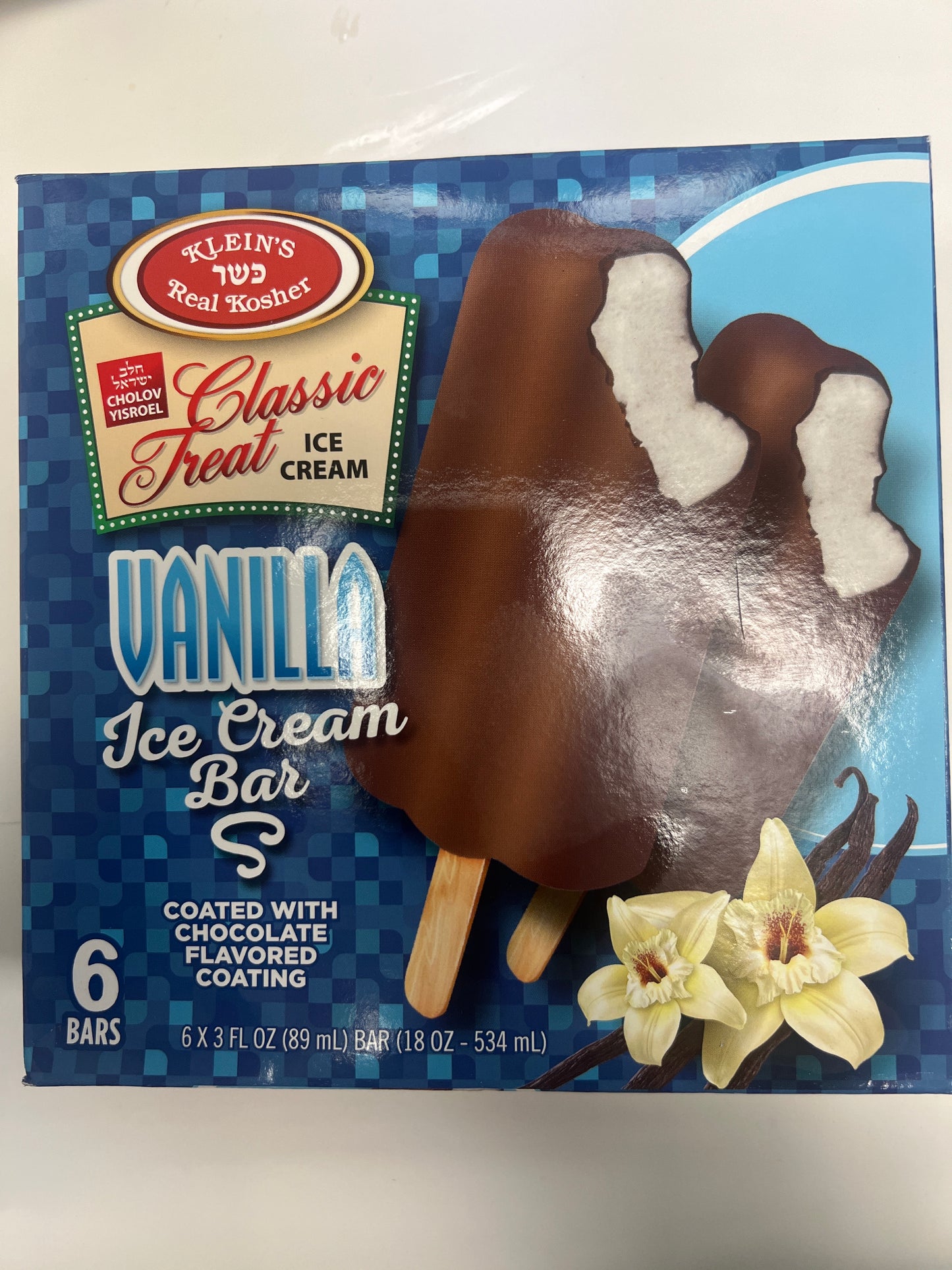 Klein’s vanilla ice cream bar dairy