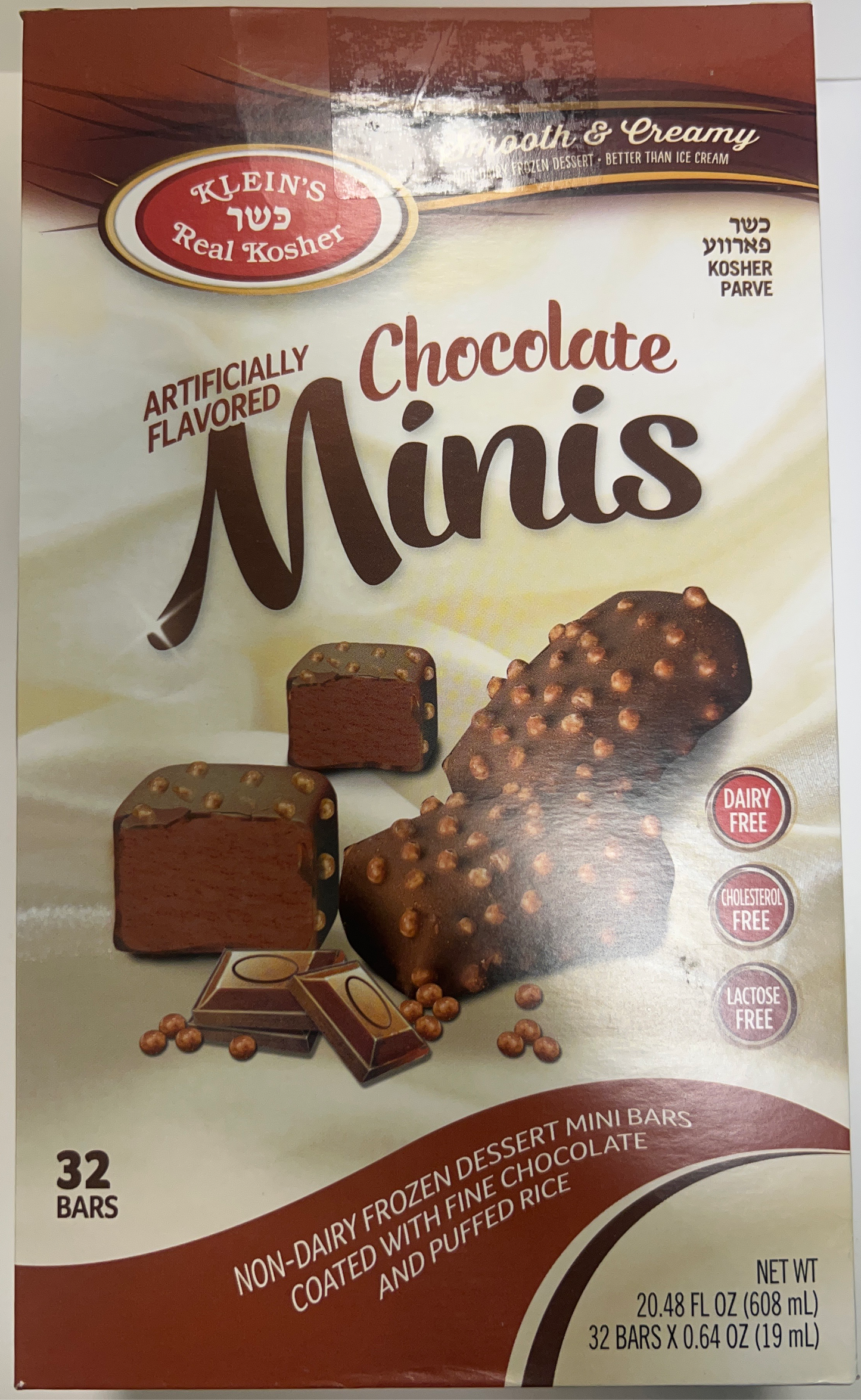 Klein’s parve chocolate minis ice cream