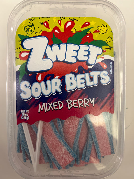 Zweet sour belts mixed berry