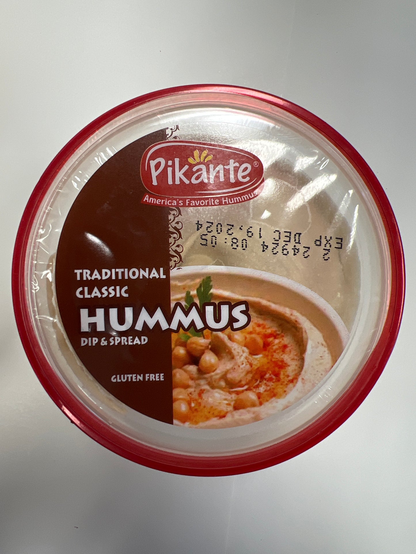 Pikante traditional classic hummus dip and spread 14oz gluten free