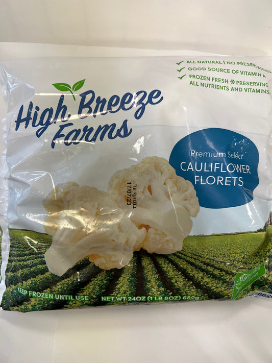 High breeze farms cauliflower florets 24oz