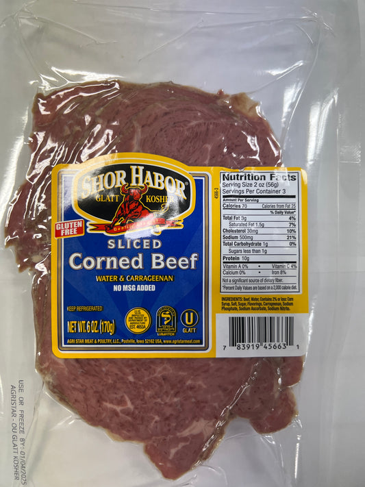 Shor habor gluten free sliced corned beef