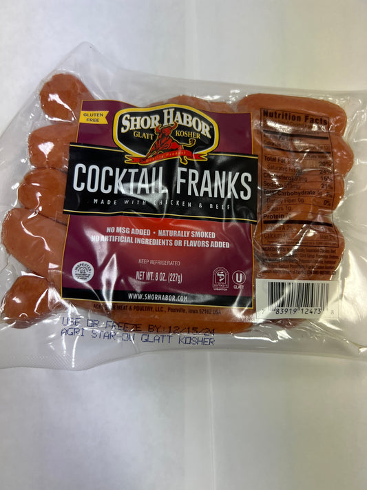 Shor habor gluten free cocktail franks mini hotdogs