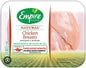 Empire chicken breast $9.29/lb. Price adjusted at fulfillment. Approx 1.5lbs per tray